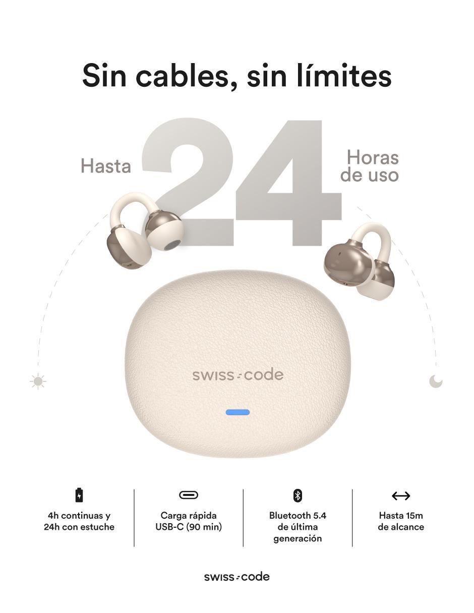 Audífonos on-ear swiss code nua clip inalámbrica "con (si aplica)" no no aplica