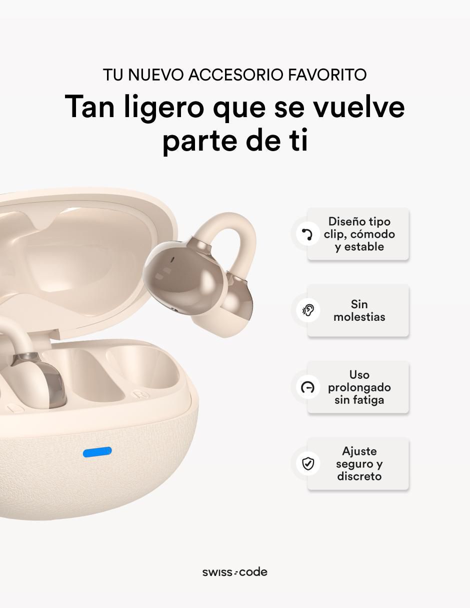 Audífonos on-ear swiss code nua clip inalámbrica "con (si aplica)" no no aplica