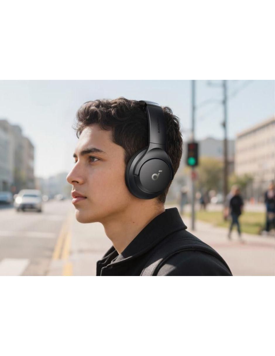 Audífonos On-Ear Soundcore Q20i alámbricos e inálambricos con cancelación de ruido 9