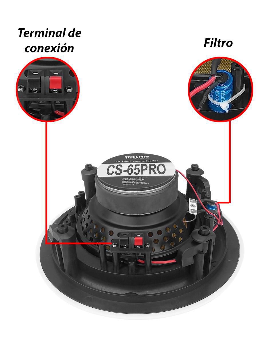 Set de bocinas CS65K4PRO alámbrica 3